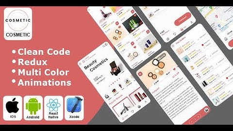 Cosmetic Shop - Beauty Product Ordering React Native iOS/Android App