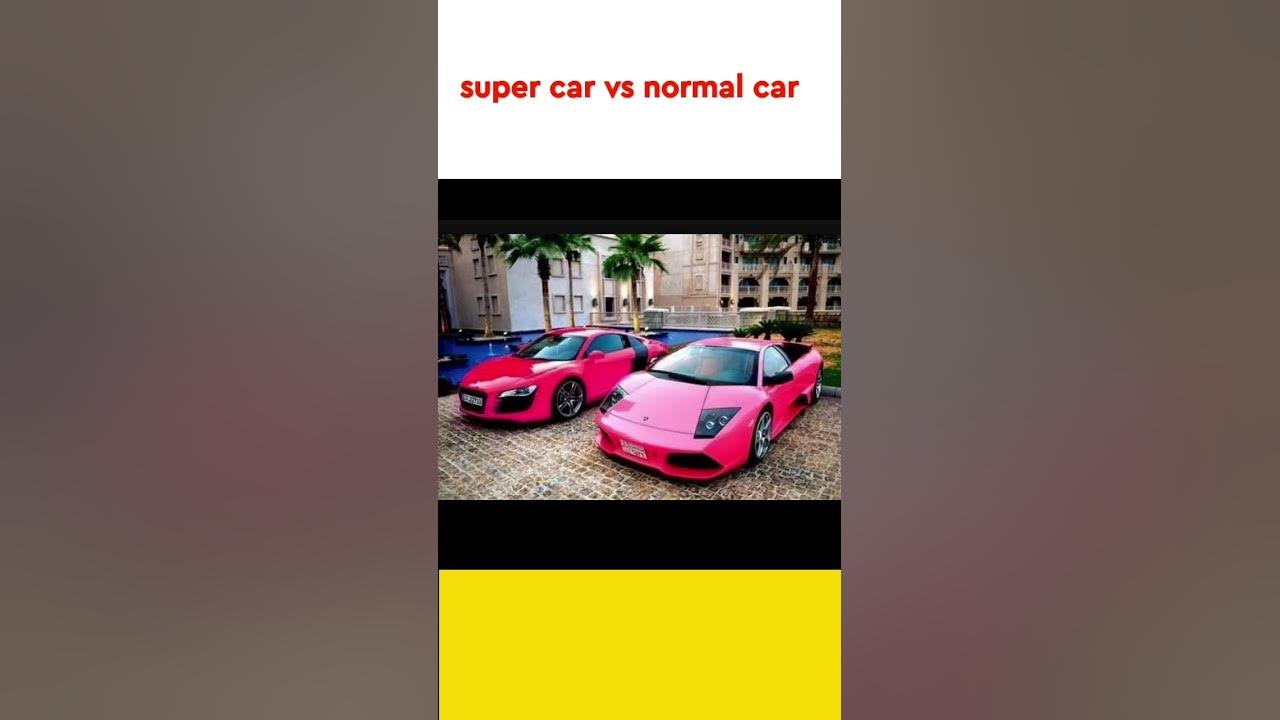 super car vs normal car 😱😱supercar normalcar YouTube