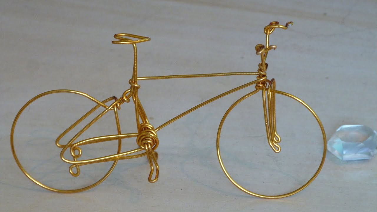 Learn to make a wire bike  Aprenda a fazer uma bicicleta de arame, Fácil e rápido