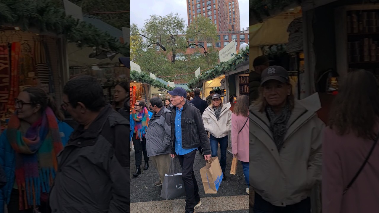 Осень в Нью-Йорке/Юнион сквер/Рождественская ярмарка / 26 ноября 2024г