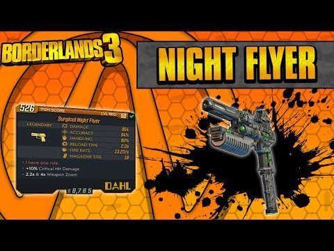 Borderlands 3 | Night Flyer Legendary Weapon Guide (Batman Easter Egg!)