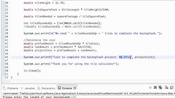 TileCalculator Tile Cost Calculations
