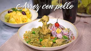ARROZ CON POLLO CON PAPA A LA HUANCAÍNA - COMIDA PERUANA | RECETA DE ACOMER.PE