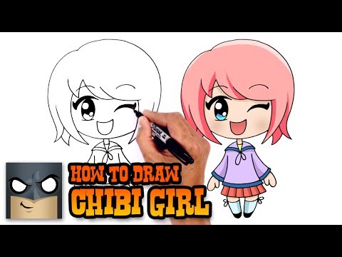 How to Draw an Anime / Chibi Girl in a School Skirt and Buns Easy Step by  Step Drawing Tutorial for Kids - How to Draw Step by Step Drawing Tutorials