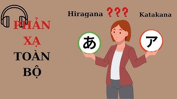 PHẢN XẠ TOÀN BỘ bảng chữ cái Tiếng Nhật (Hiragana + Katakana)