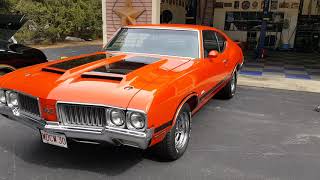 1970 Olds 442, #'s matching 455, 4-Spd, Special Paint Code Rally Red, FOR SALE VintageCarsOnline.com 1970 Oldsmobile Aspen Green Paint Code