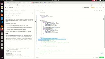 Implement Queue using Stacks - LeetCode Problem Solution