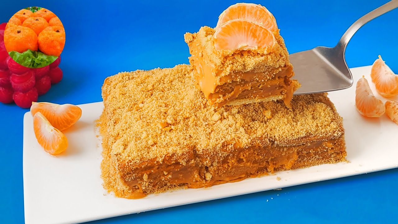 Торт ИЗ 3 ИНГРЕДИЕНТОВ за 3 МИНУТЫ без выпечки и духовки. Шустрый рецепт к чаю