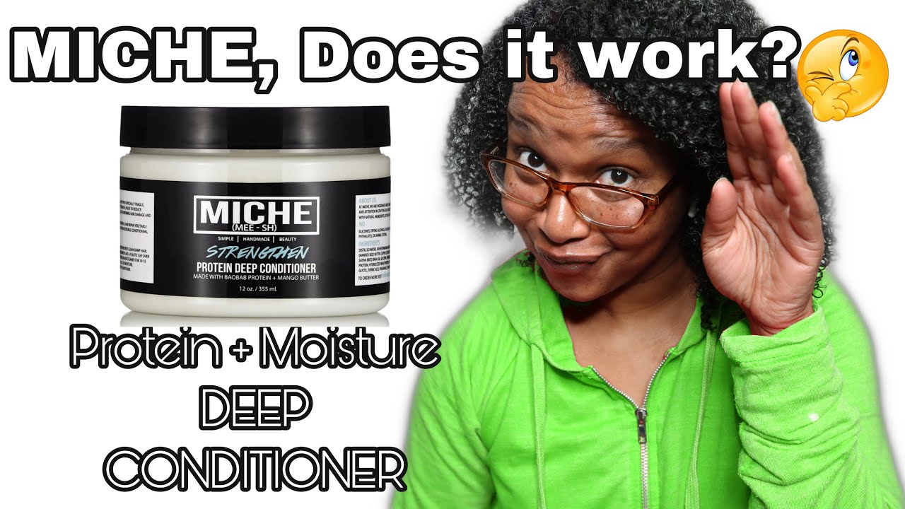 MICHE Strengthen Protein Deep Conditioner on LOW Porosity Hair Demo + Review