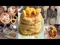 vlog》事務職社会人の平日と休日の自炊記録🥞🍯｜お弁当作り｜手作り肉まん♨️｜分厚いホットケーキを焼く｜韓国ラーメン🍜etc…