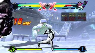Umvc3: spider man web throw