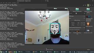 OpenCV face tracking and masking
