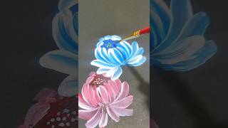 One stroke simple flower painting ideas for beginners#art #shorts #painting