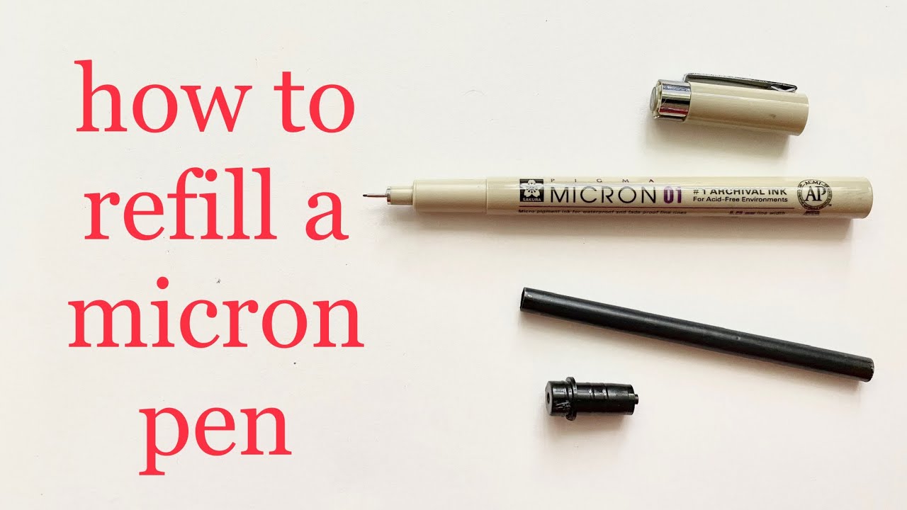 how to refill a micron pen refillmicron micron micronpe n pigmapen