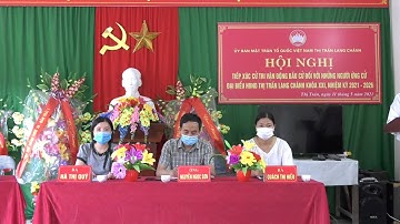 Hội nghị tiếp xúc cử tri vận động bầu cử đại biểu HĐND Thị Trấn khóa XXI nhiệm kỳ 2021 - 2026