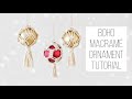 BOHO MACRAME BALL ORNAMENT // ONE WEEK OF CHRISTMAS CRAFTS: DAY 3