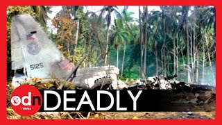 Philippines Military Plane DEADLY CRASH Kills More Than a Dozen Passengers