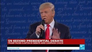 US Presidential Debate - Donald Trump slams Bill Clinton \\