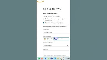 AWS Cloud: How to create Amazon free tier account -Par 3 #shorts