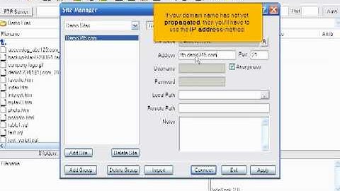 micfo | how to configure your website using LeapFTP