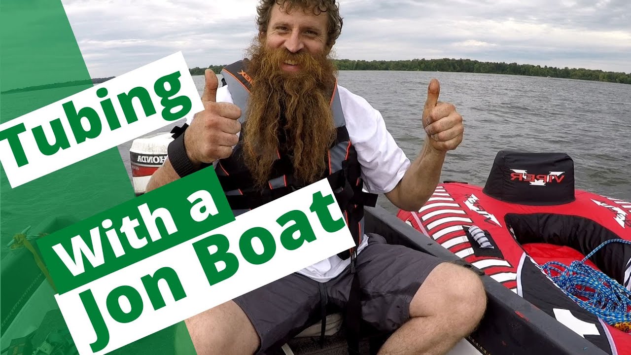 Tubing on Jon Boat, 9.9 Honda. 14 Foot Game Fisher! With out getting