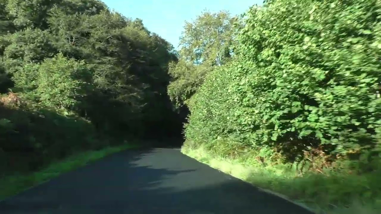 Driving From 22160 La Croix Tasset To 22160 Callac Côtes d'Armor Brittany France 21st September 2025