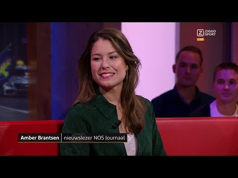 Amber Brantsen studiogast bij Ziggo Sport F1 GP Singapore 2017 NOS Journaal presentatrice