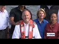 Gov. Wes Moore gives Members of Congress tour of Key Bridge rebuilding site