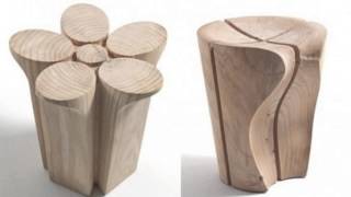 Creative Modern Shapes Solid Cedar Stools Designed By Karim Rashid Homesthetics Inspiring Ideas For