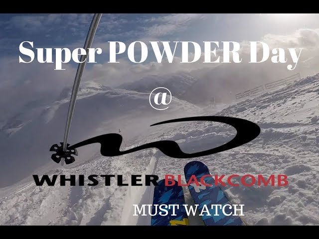 Whistler Blackcomb Super Powder Day a YouTube 19/2016 Session crashes, with Hero 5 Dec shot - on