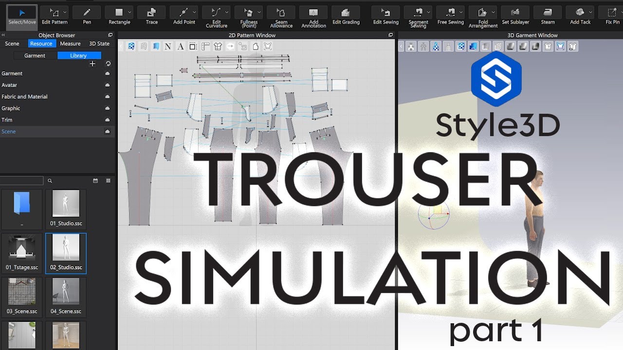 Style 3D Trousers part 1