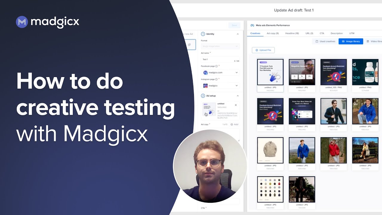 How to do creative testing with Madgicx - YouTube