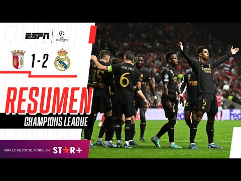 ¡EL MERENGUE FESTEJÓ EN PORTUGAL Y MANTIENE PUNTAJE IDEAL! | Braga 1-2 Real Madrid | RESUMEN