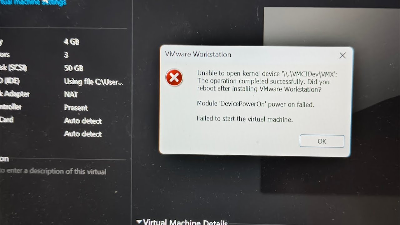 Failed to start the virtual machine how to fix problems only 2 minute 😎 ...