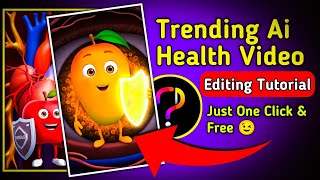 Trending AI Health Video Editing Tutorial | Food Healthy Tips Talking Ai Video Editing