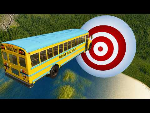 School Bus Crashes & Jumps 29 - BeamNG.drive