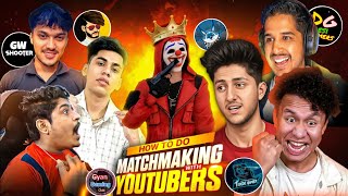 How to MatchMaking With Big Youtuber 😮🤯 MatchMaking Secret Tricks Reveal 😱😳 - Garena Free fire