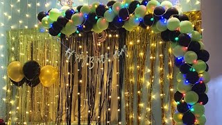 Birthday decoration ideas at home |Balloon decoration ideas
