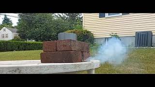 A3-4T Model Rocket Engine Static Test Fire (Slow Motion 960fps)