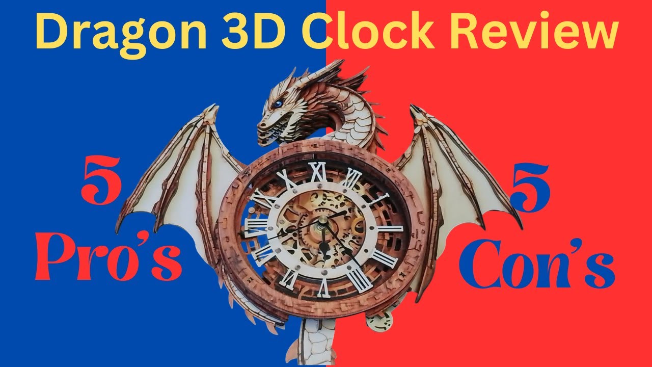 Что мне понравилось и что не понравилось в 3D-модели работающих часов Dragon.