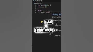 For com else no Python 😱 você conhecia? #python #for #iniciante #programação #vscode #shorts #dev