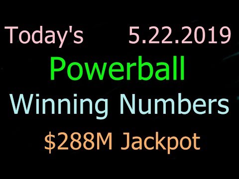 Today Powerball Winning Numbers 22 May 2019. Powerball Drawing Tonight Wednesday 5/22/2019