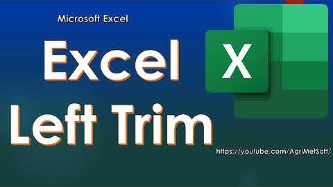 Hướng dẫn how do you trim right in excel? - làm thế nào để bạn cắt ngay trong excel?