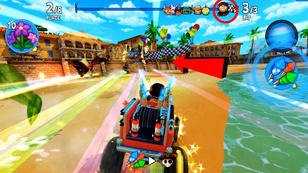 Last Second Wins ONLY Beach Buggy Racing 2 Compilation - YouTube