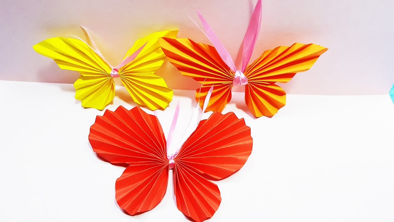 Batterfly Paper Origami Design How To Make Batterfly Paper
