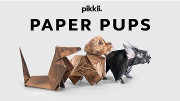 Easy Origami Dogs Tutorial | How to Fold instructions for Paper Pups by Pikkii | Step by Step Guide