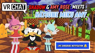 Shadow & Amy Rose Meets Hatsune Miku Amy (VRChat)
