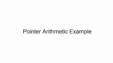 Computing 1 (C/C++) Chapter 7 - Pointer - Part 3 Pointer Arithmetic Exercise