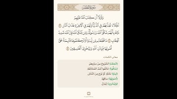 السراج في بيان غريب القران سورة الحشر 2 مع تلاوة الشيخ سعد الغامدي