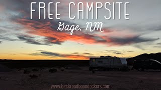 Gage, NM BLM Boondocking - FREE CAMPING - Near Deming, NM